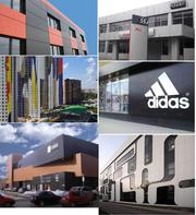 Алюминиевые композитные панели,  фасады,  рекламные конструкции