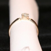 Кольцо из белого золота
