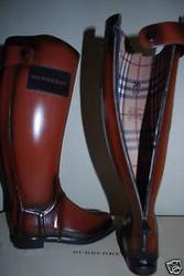 Продам сапоги резиновые Burberry Ladies Tall Rain Boots Sz US 7-Eur 36